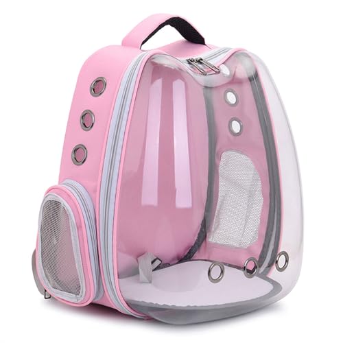 SBJKLYRN Haustierrucksack, Rucksack for kleine Katzen, Welpen, Häschen, von Fluggesellschaften zugelassene Luftpolstertasche, for Reisen, Wandern und den Einsatz im Freien, Pink SBJKLYRN Haustierrucksack, Rucksack for kleine Katzen, Welpen, Häschen, von Fluggesellschaften zugelassene Luftpolstertasche, for Reisen, Wandern und den Einsatz im Freien, Pink von SBJKLYRN