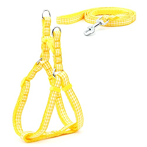 SBJKLYRN Hundegeschirr， Leinenset for Hunde, Bedruckt, Geschirr for kleine, und Leine, Set for Spaziergänge mit der Katze, 3 m(22,S) von SBJKLYRN