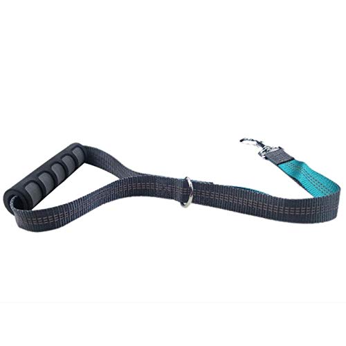 SBJKLYRN Hundeleine， Kurze Hundeleine, for Spazierengehen, reflektierendes Trainingsleinen-Zugseil for große Hunde, Laufleinen, Kurze Leine, grau(Blue) von SBJKLYRN