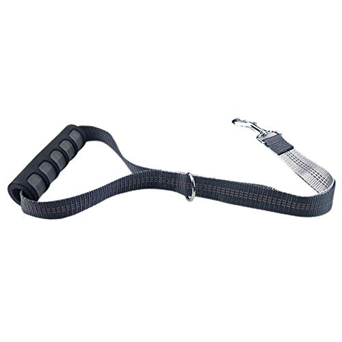 SBJKLYRN Hundeleine， Kurze Hundeleine, for Spazierengehen, reflektierendes Trainingsleinen-Zugseil for große Hunde, Laufleinen, Kurze Leine, grau(Gray) von SBJKLYRN