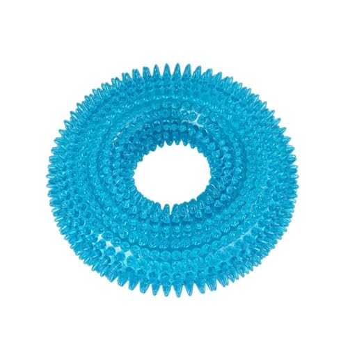 SBJKLYRN Hundespielzeug， Hundespielzeug, Haustier-Hundespielzeug, Welpen-Sounding-Spielzeug, Molar-Quietschzahn-Reinigungsring, Haustier-Zähne-Kauspielzeug, 2 Stück D(F) von SBJKLYRN
