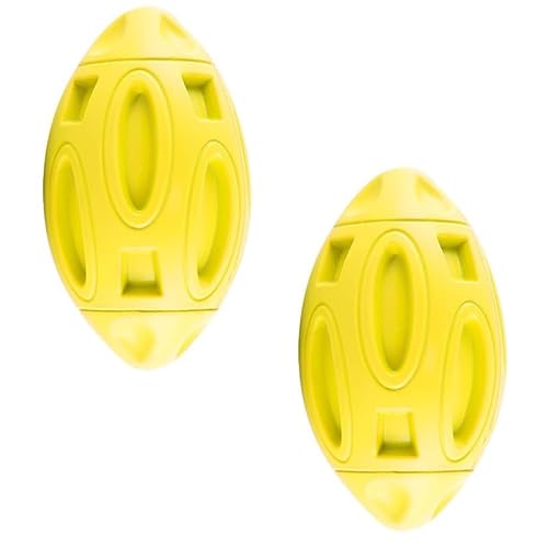 SBJKLYRN Hundespielzeug， Hundespielzeug, quietschendes Hundespielzeug, Kauspielzeug aus Gummi, Welpen-Kauball, Zähneknirschen, Reinigung, langlebiges Hundespielzeug, 2 Stück 05(2) von SBJKLYRN
