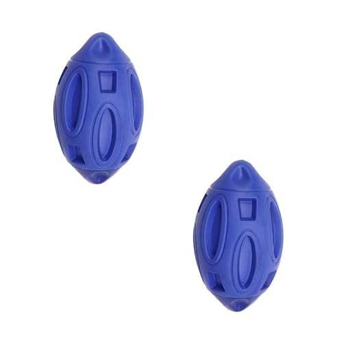 SBJKLYRN Hundespielzeug， Hundespielzeug, quietschendes Hundespielzeug, Kauspielzeug aus Gummi, Welpen-Kauball, Zähneknirschen, Reinigung, langlebiges Hundespielzeug, 2 Stück 05(6) von SBJKLYRN