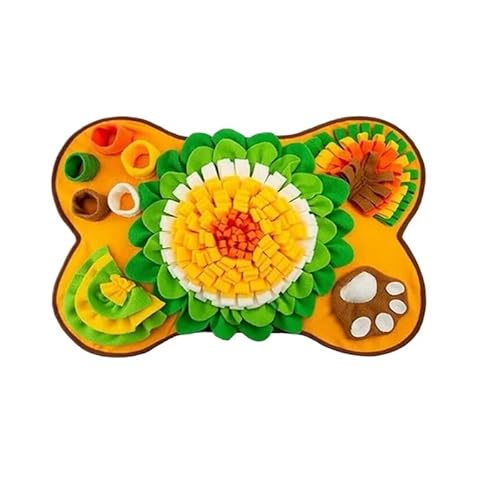 SBJKLYRN Hundespielzeug， Hundespielzeug Große Schnüffelmatte for Hunde Interaktives Training Und Stressabbau Schnüffelmatte Langsame Fütterungsmatte 1Stk 87X49Cm(64x43cm) von SBJKLYRN