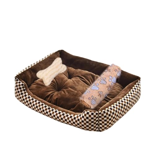Großes Hundebett für Haustiere, warmes Haus, bonbonfarben, quadratisch, Nest, Haustierhütte für kleine, mittelgroße und große Hunde, Katzen, Welpen, Hundekörbe in Übergröße (Farbe: 3-in-1, 12, Größe: Großes Hundebett für Haustiere, warmes Haus, bonbonfarben, quadratisch, Nest, Haustierhütte für kleine, mittelgroße und große Hunde, Katzen, Welpen, Hundekörbe in Übergröße (Farbe: 3-in-1, 12, Größe: von SBTRKT