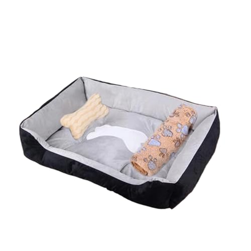 Großes Hundebett für Haustiere, warmes Haus, bonbonfarben, quadratisch, Nest, Haustierhütte für kleine, mittelgroße und große Hunde, Katzen, Welpen, Hundekörbe in Übergröße (Farbe: 3-in-1, Größe: 58 x Großes Hundebett für Haustiere, warmes Haus, bonbonfarben, quadratisch, Nest, Haustierhütte für kleine, mittelgroße und große Hunde, Katzen, Welpen, Hundekörbe in Übergröße (Farbe: 3-in-1, Größe: 58 x von SBTRKT
