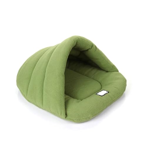 Haustier-Hundehöhlenbett, dickes Fleece, warm, weich, Hausschuhform, Betten für Welpen, Katzen, Zelt, Schlafmatten, Wintertiere, dreieckiges Nest für den Innenbereich, Farbe: Grün, Größe: 38 x 48 cm Haustier-Hundehöhlenbett, dickes Fleece, warm, weich, Hausschuhform, Betten für Welpen, Katzen, Zelt, Schlafmatten, Wintertiere, dreieckiges Nest für den Innenbereich, Farbe: Grün, Größe: 38 x 48 cm von SBTRKT
