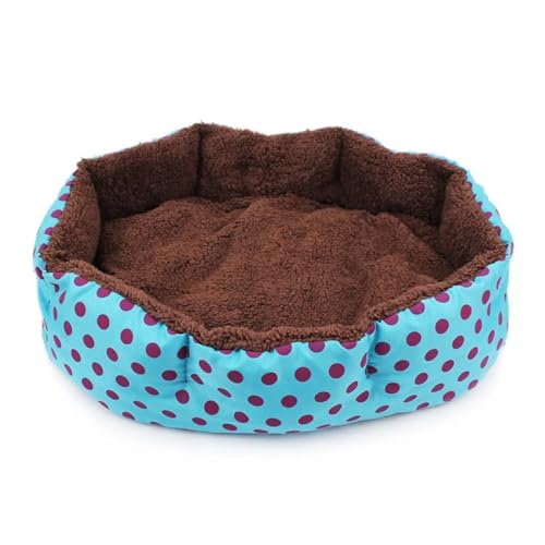 Haustierbett, warmes Winterbett, Hunde- und Katzenbett, weiche Wolle, Punkt-Design, Haustiernest mit abnehmbaren Matten, achteckige Form, Hundehütte, Katzen-/Hundesofa (Farbe: Blau, Größe: 58 x 45 cm) Haustierbett, warmes Winterbett, Hunde- und Katzenbett, weiche Wolle, Punkt-Design, Haustiernest mit abnehmbaren Matten, achteckige Form, Hundehütte, Katzen-/Hundesofa (Farbe: Blau, Größe: 58 x 45 cm) von SBTRKT