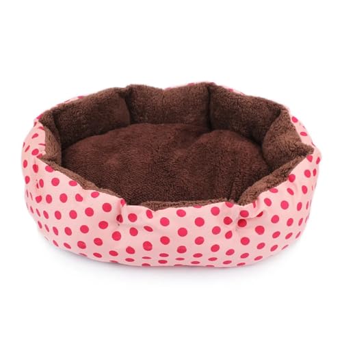 Haustierbett, warmes Winterbett, Hunde- und Katzenbett, weiche Wolle, Punkt-Design, Haustiernest mit abnehmbaren Matten, achteckige Form, Hundehütte, Katzen-/Hundesofa (Farbe: Rosa, Größe: 37 x 32 cm) Haustierbett, warmes Winterbett, Hunde- und Katzenbett, weiche Wolle, Punkt-Design, Haustiernest mit abnehmbaren Matten, achteckige Form, Hundehütte, Katzen-/Hundesofa (Farbe: Rosa, Größe: 37 x 32 cm) von SBTRKT