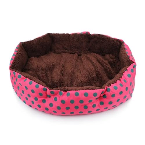Haustierbett, warmes Winterbett, Hunde- und Katzenbett, weiche Wolle, Punkt-Design, Haustiernest mit abnehmbaren Matten, achteckige Form, Hundehütte, Katzen-Hundesofa (Farbe: Rot, Größe: 40 x 30 cm) Haustierbett, warmes Winterbett, Hunde- und Katzenbett, weiche Wolle, Punkt-Design, Haustiernest mit abnehmbaren Matten, achteckige Form, Hundehütte, Katzen-Hundesofa (Farbe: Rot, Größe: 40 x 30 cm) von SBTRKT