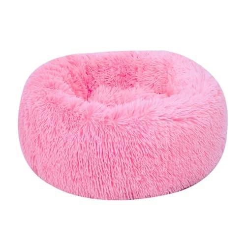 Warmes, bequemes Haustierbett, Nest für Hunde und Katzen, waschbar, leicht zu reinigen, Haustierbedarf, weiches, warmes, rundes Bett für kleine Hunde (Farbe: Farbe 4, Größe: 50 cm) von SBTRKT