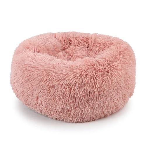 Warmes, bequemes Haustierbett, Nest für Hunde und Katzen, waschbar, leicht zu reinigen, Haustierbedarf, weiches, warmes, rundes Bett für kleine Hunde (Farbe: Farbe 6, Größe: 40 cm) von SBTRKT