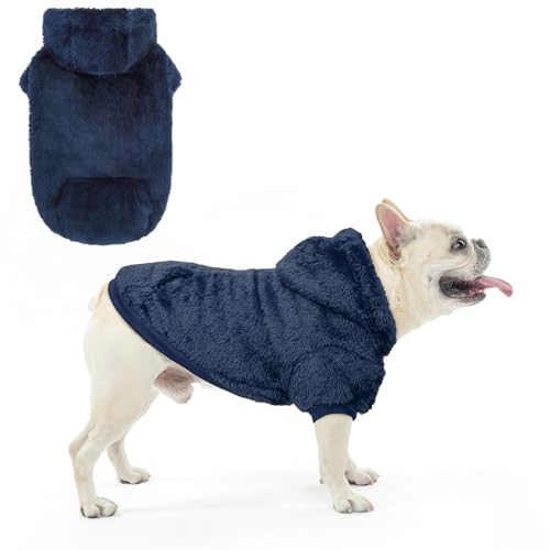 SCENEREAL Fleece-Hundepullover für kleine, mittelgroße und große Hunde, flauschiges warmes Welpen-Sweatshirt mit Tasche, für Mädchen und Jungen, Haustierkleidung für Winter/Herbst, Designer-süße von SCENEREAL