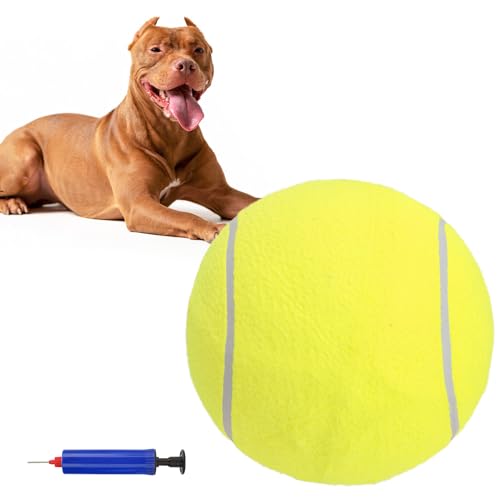 SCENEREAL Großer Tennisball für Hunde, 24,1 cm, aufblasbarer Hundespielzeug, Bälle für große, mittelgroße und kleine Hunde, Welpen, lustiger interaktiver Sportball für Indoor-Outdoor-Training, Spielen SCENEREAL Großer Tennisball für Hunde, 24,1 cm, aufblasbarer Hundespielzeug, Bälle für große, mittelgroße und kleine Hunde, Welpen, lustiger interaktiver Sportball für Indoor-Outdoor-Training, Spielen von SCENEREAL