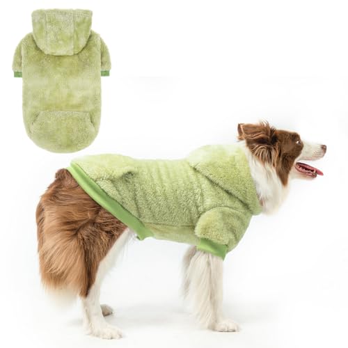 SCENEREAL Fleece-Hundepullover mit Kapuze für kleine, mittelgroße und große Hunde, flauschiges warmes Hunde-Sweatshirt mit Tasche, für Mädchen und Jungen, Hundekleidung für Winter/Herbst, SCENEREAL Fleece-Hundepullover mit Kapuze für kleine, mittelgroße und große Hunde, flauschiges warmes Hunde-Sweatshirt mit Tasche, für Mädchen und Jungen, Hundekleidung für Winter/Herbst, von SCENEREAL
