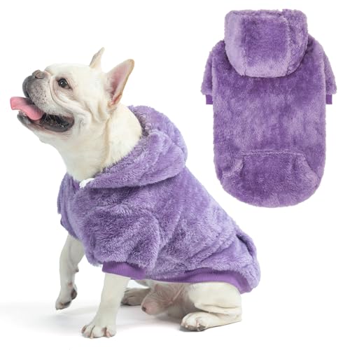 SCENEREAL Fleece-Hundepullover mit Kapuze für kleine, mittelgroße und große Hunde, flauschiges warmes Hunde-Sweatshirt mit Tasche, für Mädchen und Jungen, Hundekleidung für Winter/Herbst, SCENEREAL Fleece-Hundepullover mit Kapuze für kleine, mittelgroße und große Hunde, flauschiges warmes Hunde-Sweatshirt mit Tasche, für Mädchen und Jungen, Hundekleidung für Winter/Herbst, von SCENEREAL