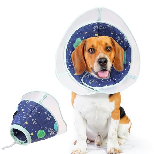 SCENEREAL Hundekegel für Hunde nach Operationen, verstellbares Kegelhalsband, Alternative zum Stoppen des Leckens für die Wundversorgung, Spay, Neuter, weicher Genesungskegel, E-Halsband, Halsband für SCENEREAL Hundekegel für Hunde nach Operationen, verstellbares Kegelhalsband, Alternative zum Stoppen des Leckens für die Wundversorgung, Spay, Neuter, weicher Genesungskegel, E-Halsband, Halsband für von SCENEREAL