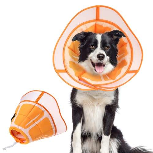 SCENEREAL Hundekegel für Hunde nach Operationen, verstellbares Kegelhalsband Alternative zum Stoppen des Leckens für die Wundversorgung, Spay, Neuter, weicher Genesungskegel, E-Halsband, Halsband für SCENEREAL Hundekegel für Hunde nach Operationen, verstellbares Kegelhalsband Alternative zum Stoppen des Leckens für die Wundversorgung, Spay, Neuter, weicher Genesungskegel, E-Halsband, Halsband für von SCENEREAL