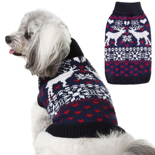 SCENEREAL Hundepullover, Weihnachtspullover für den Winter, Strickware, klassisch, warm, Größe S von SCENEREAL