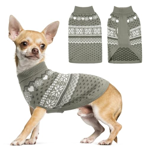 SCENEREAL Hundepullover für kleine, mittelgroße und große Hunde, Grau, Größe XS SCENEREAL Hundepullover für kleine, mittelgroße und große Hunde, Grau, Größe XS von SCENEREAL