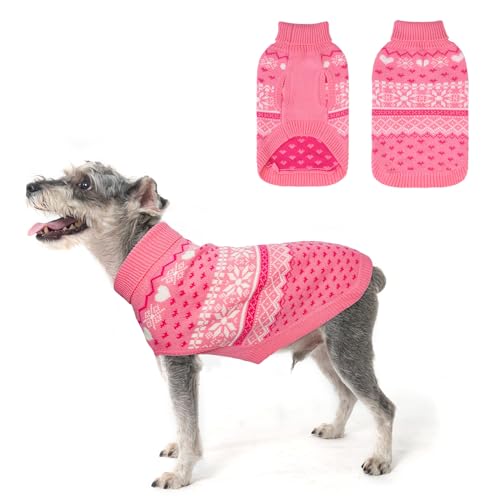 SCENEREAL Hundepullover für kleine, mittelgroße und große Hunde, Rollkragenpullover für Halloween, Weihnachten, Winterurlaub, Schneeflockenmantel, Hundekleidung für Welpen, Mädchen, Jungen SCENEREAL Hundepullover für kleine, mittelgroße und große Hunde, Rollkragenpullover für Halloween, Weihnachten, Winterurlaub, Schneeflockenmantel, Hundekleidung für Welpen, Mädchen, Jungen von SCENEREAL