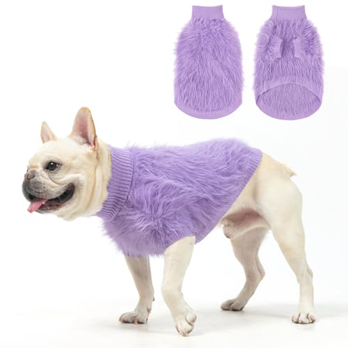 SCENEREAL Hundepullover für kleine und mittelgroße Hunde, Lila, Größe M SCENEREAL Hundepullover für kleine und mittelgroße Hunde, Lila, Größe M von SCENEREAL