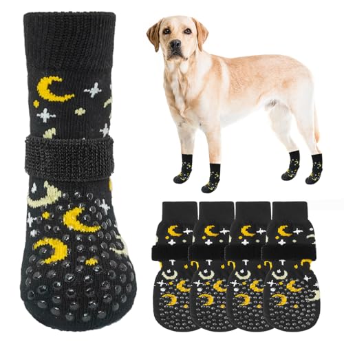SCENEREAL Hundesocken für heiße/kalte Gehwege, Black Moon Star L SCENEREAL Hundesocken für heiße/kalte Gehwege, Black Moon Star L von SCENEREAL