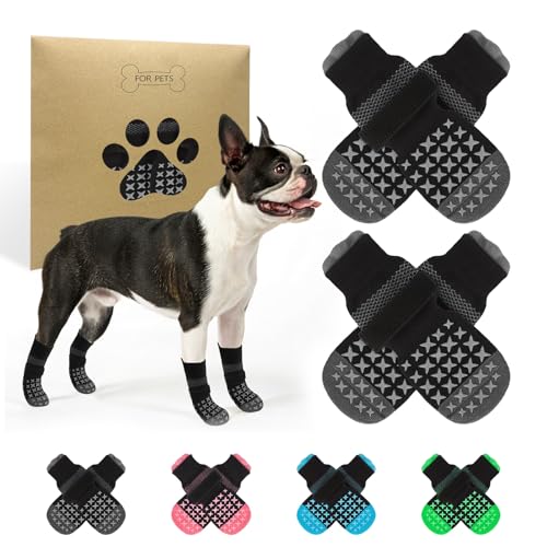 SCENEREAL Hundesocken gegen Lecken von Pfoten für Hartholzböden, rutschfest, griffige Traktionssocken für ältere Hunde, Grau, Größe S SCENEREAL Hundesocken gegen Lecken von Pfoten für Hartholzböden, rutschfest, griffige Traktionssocken für ältere Hunde, Grau, Größe S von SCENEREAL