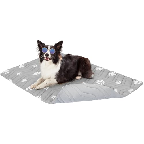 SCENEREAL Kühlmatte für Hundekäfige, dicke, selbstkühlende Hundematte, wendbar (kühl und warm), 121,9 x 71,1 cm, kühles Bett für mittelgroße und XL-Hunde, maschinenwaschbar, langlebig, ungiftiges Gel von SCENEREAL