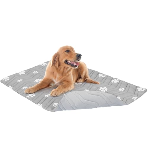 SCENEREAL Kühlmatte für Hundekäfige, dicke, selbstkühlende Hundematte, wendbar (kühl und warm), 150 x 101 cm, kühles Bett für mittelgroße und XL-Hunde, maschinenwaschbar, langlebiges, ungiftiges Gel von SCENEREAL
