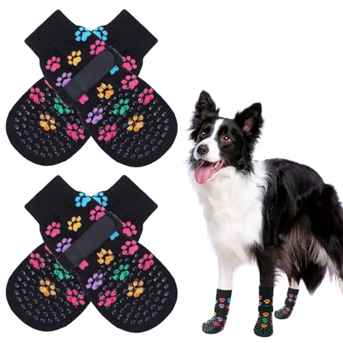 SCENEREAL Rutschfeste Hundesocken für heiße/kalte Gehwege, doppelseitige Hundestiefel und Pfotenschutz, um das Lecken der Pfoten zu verhindern, rutschfeste rutschfeste Socken für kleine, mittelgroße SCENEREAL Rutschfeste Hundesocken für heiße/kalte Gehwege, doppelseitige Hundestiefel und Pfotenschutz, um das Lecken der Pfoten zu verhindern, rutschfeste rutschfeste Socken für kleine, mittelgroße von SCENEREAL