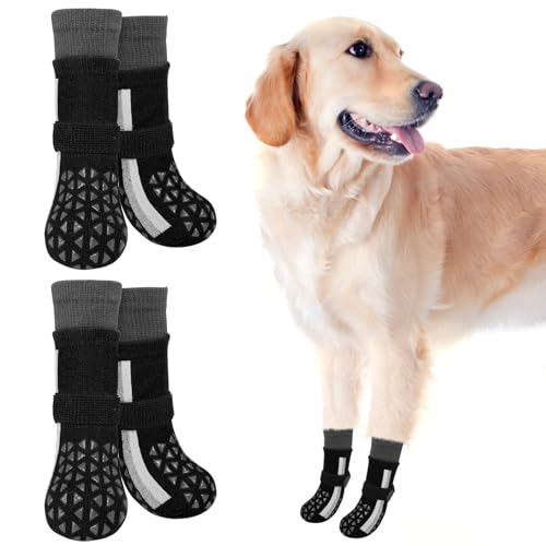 SCENEREAL Rutschfeste Hundesocken für heißen Bürgersteig, um das Lecken der Pfoten zu verhindern, lange, sportliche Stil, reflektierende Hundesocken für Hartholzböden, Hundeschuhe und Pfotenschutz für SCENEREAL Rutschfeste Hundesocken für heißen Bürgersteig, um das Lecken der Pfoten zu verhindern, lange, sportliche Stil, reflektierende Hundesocken für Hartholzböden, Hundeschuhe und Pfotenschutz für von SCENEREAL