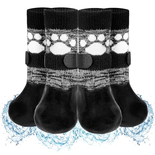 SCENEREAL Rutschfeste Hundestiefel und -schuhe für heiße/kalte Gehwege, um Lecken zu verhindern, wasserdichte Hundesocken, Pfotenschutz für kleine, mittelgroße und große Hunde, Traktionskontrolle auf SCENEREAL Rutschfeste Hundestiefel und -schuhe für heiße/kalte Gehwege, um Lecken zu verhindern, wasserdichte Hundesocken, Pfotenschutz für kleine, mittelgroße und große Hunde, Traktionskontrolle auf von SCENEREAL