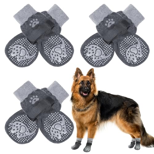 SCENEREAL Rutschfeste doppelseitige Hundesocken für Hartholzböden, um das Lecken von Pfoten zu stoppen, rutschfeste Hundeschuhe für heiße / kalte Fahrbahnen, Rutschen, SCENEREAL Rutschfeste doppelseitige Hundesocken für Hartholzböden, um das Lecken von Pfoten zu stoppen, rutschfeste Hundeschuhe für heiße / kalte Fahrbahnen, Rutschen, von SCENEREAL