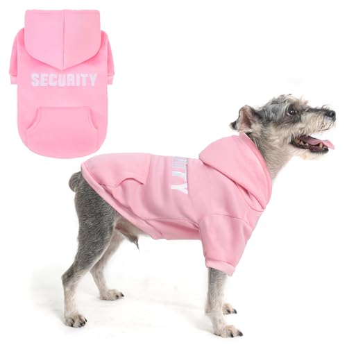 SCENEREAL Sicherheits-Hunde-Kapuzenpullover für große, mittelgroße und kleine Hunde, bestickte Hundekleidung mit Huttaschen und Loch für die Leine, weiches, warmes Fleece, Haustiere, kaltes Wetter, SCENEREAL Sicherheits-Hunde-Kapuzenpullover für große, mittelgroße und kleine Hunde, bestickte Hundekleidung mit Huttaschen und Loch für die Leine, weiches, warmes Fleece, Haustiere, kaltes Wetter, von SCENEREAL