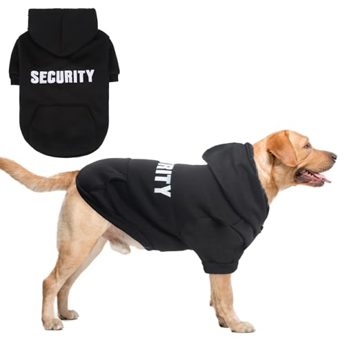 SCENEREAL Sicherheits-Hunde-Kapuzenpullover für große, mittelgroße und kleine Hunde, bestickte Hundekleidung mit Huttaschen und Loch für die Leine, weiches, warmes Fleece, Haustiere, kaltes Wetter, SCENEREAL Sicherheits-Hunde-Kapuzenpullover für große, mittelgroße und kleine Hunde, bestickte Hundekleidung mit Huttaschen und Loch für die Leine, weiches, warmes Fleece, Haustiere, kaltes Wetter, von SCENEREAL