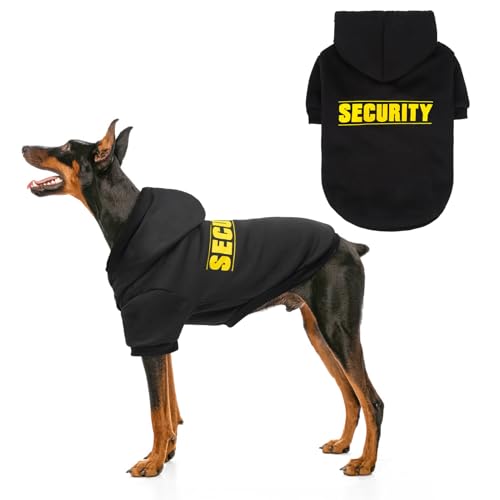 SCENEREAL Sicherheits-Hunde-Kapuzenpullover für kleine, mittelgroße und große Hunde, gebürstetes Fleece, Hundekleidung mit Hut, weicher Winter-Frühlingsmantel, Allwetterkleidung, klassisches von SCENEREAL