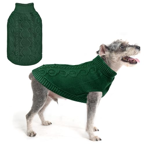 SCENEREAL Strickpullover für große, mittelgroße und kleine Hunde, Wintermantel für Katzen, Hunde, warme Pullover, Outfits, klassische Haustierkleidung mit Loch für die Leine, weiche von SCENEREAL