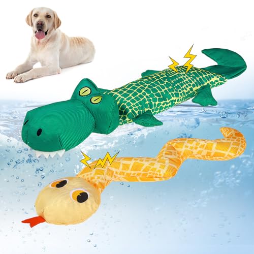 SCENEREAL Wasserspielzeug für kleine und mittelgroße Hunde, 2 Stück, schwimmendes Hundespielzeug, quietschendes Spielzeug für den Pool, langlebiges Kauspielzeug für den Sommer, Outdoor, interaktives SCENEREAL Wasserspielzeug für kleine und mittelgroße Hunde, 2 Stück, schwimmendes Hundespielzeug, quietschendes Spielzeug für den Pool, langlebiges Kauspielzeug für den Sommer, Outdoor, interaktives von SCENEREAL