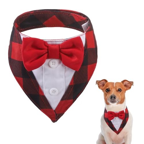 SCENEREAL Weihnachts-Hundekostüm, Smoking, Halstücher, Größe S von SCENEREAL