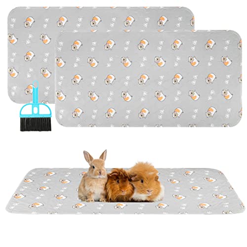 Scenereal Meerschweinchen-Käfigeinlage 2 Packungen mit Reinigungsbürste, schnelle Wasseraufnahme, wiederverwendbar, waschbar, weiche und bequeme Matte für kleine Tiere, Chinchillas, Hamster, Hase Scenereal Meerschweinchen-Käfigeinlage 2 Packungen mit Reinigungsbürste, schnelle Wasseraufnahme, wiederverwendbar, waschbar, weiche und bequeme Matte für kleine Tiere, Chinchillas, Hamster, Hase von SCENEREAL