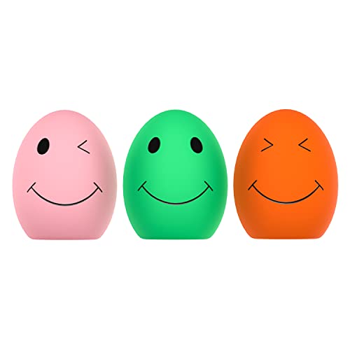 Quietschendes Spielzeug für Hunde, 3 PCS Rubber Bouncy Egg Balls mit Quietschspielzeug für kleine Welpenhunde, Soft Latex Sound Toys für interaktives Abrufspiel,Spielzeug zum Abholen von Spielbällen Quietschendes Spielzeug für Hunde, 3 PCS Rubber Bouncy Egg Balls mit Quietschspielzeug für kleine Welpenhunde, Soft Latex Sound Toys für interaktives Abrufspiel,Spielzeug zum Abholen von Spielbällen von SCHITEC