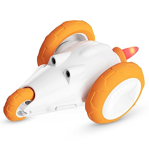 SCHITEC Interaktives Katzenspielzeug, Automatisches Bionisches Mäusespielzeug mit LED Blinkende Schwanz für Indoor Katzen, USB Wiederaufladbares Intelligentes Elektrisches Kätzchen-Übungsspielzeug SCHITEC Interaktives Katzenspielzeug, Automatisches Bionisches Mäusespielzeug mit LED Blinkende Schwanz für Indoor Katzen, USB Wiederaufladbares Intelligentes Elektrisches Kätzchen-Übungsspielzeug von SCHITEC