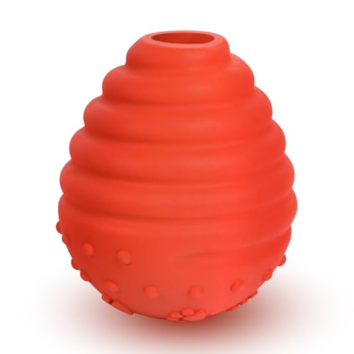 SCHITEC Kauspielzeug für Hunde, interaktives Leckerli-Dosier-Puzzle-Spielzeug, robuster Gummi-Beißball für große und mittelgroße Rassen SCHITEC Kauspielzeug für Hunde, interaktives Leckerli-Dosier-Puzzle-Spielzeug, robuster Gummi-Beißball für große und mittelgroße Rassen von SCHITEC
