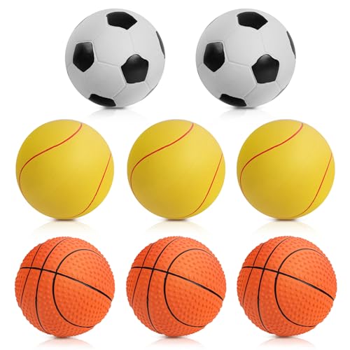 SCHITEC Quietschende Hundespielzeugbälle, Latex-Gummi, Quietschspielzeug, 7,6 cm, interaktiver Apportierball für mittelgroße Hunderassen, 8 Stück SCHITEC Quietschende Hundespielzeugbälle, Latex-Gummi, Quietschspielzeug, 7,6 cm, interaktiver Apportierball für mittelgroße Hunderassen, 8 Stück von SCHITEC
