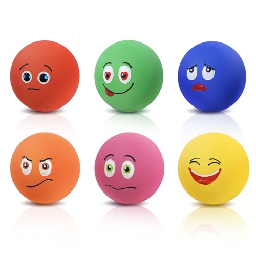 SCHITEC Quietschendes Hundespielzeug, interaktives Latex-Gummi, Quietschball, weiches Apportierspielzeug für Welpen, kleine Hunde SCHITEC Quietschendes Hundespielzeug, interaktives Latex-Gummi, Quietschball, weiches Apportierspielzeug für Welpen, kleine Hunde von SCHITEC