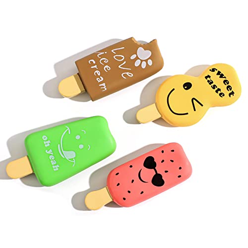 SCHITEC Quitschende Hundespielzeug, 4 Pcs Naturlatex Kauspielzeug für Welpen, Interaktives Geräuscharmes Kleine Hunde Spielzeug SCHITEC Quitschende Hundespielzeug, 4 Pcs Naturlatex Kauspielzeug für Welpen, Interaktives Geräuscharmes Kleine Hunde Spielzeug von SCHITEC