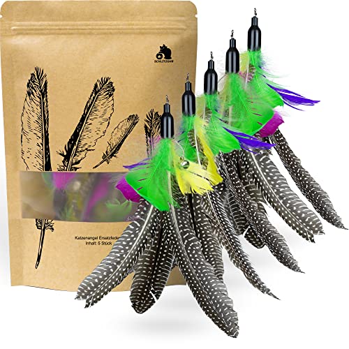 SCHLITZOHR | Katzenangel Ersatzfedern | Federn Classic | Interaktives Katzenspielzeug Zubehör | 5er Pack SCHLITZOHR | Katzenangel Ersatzfedern | Federn Classic | Interaktives Katzenspielzeug Zubehör | 5er Pack von SCHLITZOHR