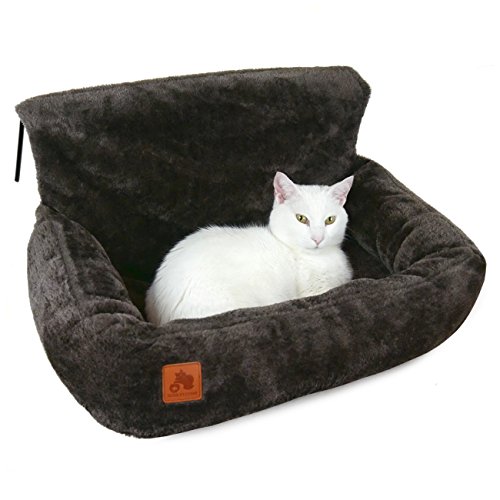 SCHLITZOHR Premium Katzenbett Lucky für die Heizung | kuschelige Heizungsliege (Braun) von SCHLITZOHR