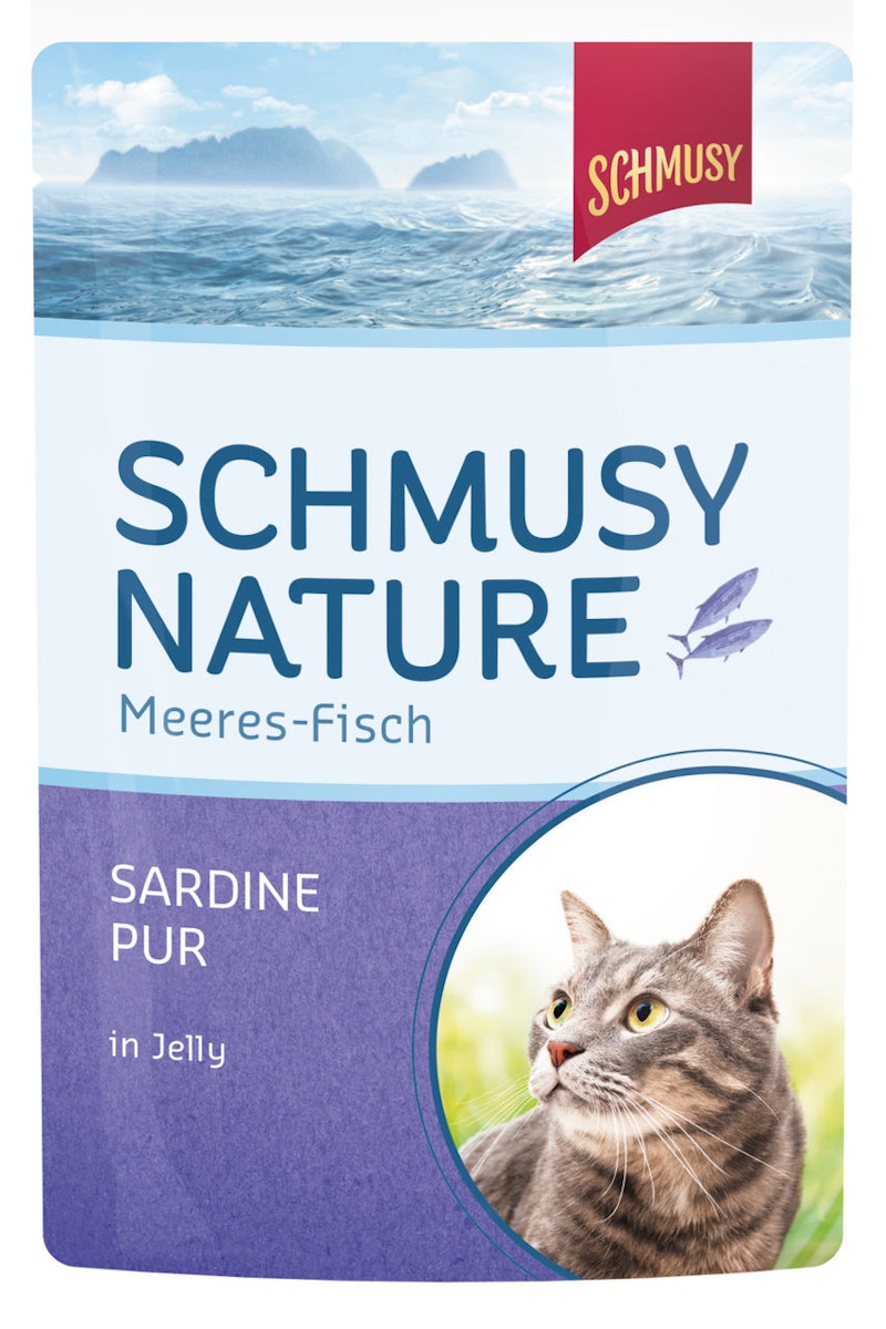 SCHMUSY Nature Meeres-Fisch 100g Frischebeutel Katzennassfutter von Schmusy